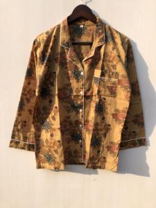 Conjunto de Pijama de Algodón Hecho a Mano con Estampado Floral, Estilo Indio, Venta al Por Mayor al Mejor Precio - Product Image 3