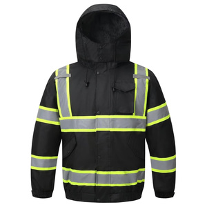 เสื้อแจ็กเก็ตความปลอดภัยสะท้อนแสงสำหรับงานปักลายโลโก้ตามสั่ง - Product Image 1