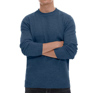 Pull en tricot avec logo personnalisé pour hommes Vente directe en usine à prix raisonnable Chandails en tricot confortable pour hommes - Product Image 4