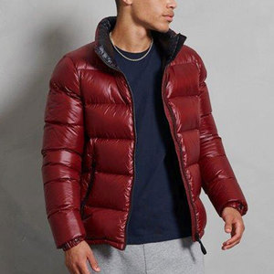 Material de relleno Algodón Top Trending Causal Wear Bubble Jacket Excelente calidad Color único Hombres Chaqueta acolchada - Product Image 1