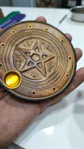 Custom Made <b>Engraved</b> Wooden Star Theme Incense burner and Incense Stand Ideal for Resale by Supply Stores - Product Image 4