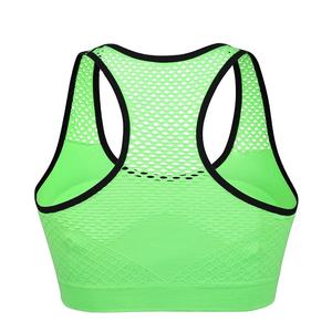 Hollow Out Yoga Shirt Tank Top Transpirable Yoga Gym TopQuick Dry Mujeres Sujetador deportivo Top Seamless Running Workout Crop Tops OEM - Product Image 5