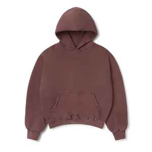 Sweat-shirt à capuche pour homme en coton 100% pur, coupe ample, 430 g/m², logo personnalisé, tissu molletonné français, coupe classique, hiver, vente en gros - Product Image 4