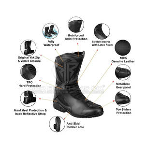 Chaussures de moto élégantes et décontractées avec protection de cheville haute performance pour l'hiver personnalisable - Product Image 6
