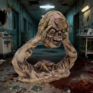 Fantasma animatrónico de látex estilo película profesional NED para decoración de casa embrujada Venta caliente efectos de terror cinematográfico Diwali - Product Image 2