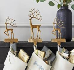 Supports de bas de tête d'animal, décor rustique de cheminée de Noël boisé. Disponible aux prix de gros. - Product Image 3