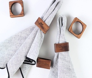Servilleteros de Madera Modernos y Ecológicos Tallados a Mano, Servilleteros de Lujo para Fiestas y Restaurantes de F S INTERNATIONAL - Product Image 6