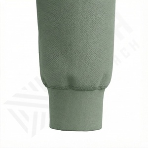 Conjunto de Pantalones Casuales de Dos Piezas con Logotipo Personalizado, Pantalones de Campana Sólidos, Sudadera con Capucha y Cremallera para Mujer, Pantalones Deportivos Holgados de Gran Tamaño, 100% Algodón de Felpa - Product Image 6