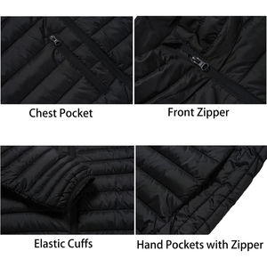 เสื้อโค้ทกันหนาวสำหรับผู้ชายเสื้อพาร์กาลำลองหนาแบบลำลองใส่ได้พอดีตัวกันน้ำคอปกตั้งได้โค้ทแจ็กเก็ตผู้ชาย - Product Image 5