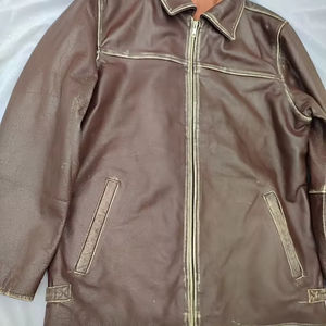 Ombré Marron Crop Biker Moto avec Ceinture Veste en Cuir Véritable pour Femme Chaud Confortable - Product Image 1