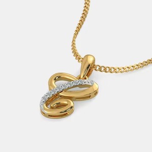 Unisex 18KT Gold Jewelry Lab Grown Diamond Alphabet ''C'' Pendant Luxury Diamond Pendants & <b>Charms</b> - Product Image 5