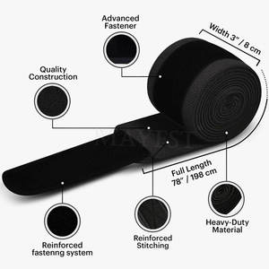 Meilleures ventes Unisexe Néoprène Fitness Genou Wraps Protection Professionnelle Antidérapant Vente en gros Bas quantité minimale de commande Grande Taille Training Wear Made - Product Image 4