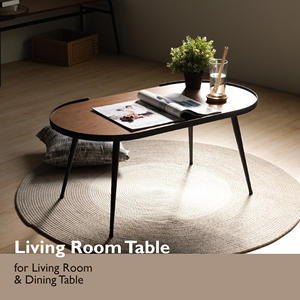 โต๊ะกาแฟโลหะสีน้ำตาลที่ทันสมัยสำหรับห้องนั่งเล่นที่บ้านเฟอร์นิเจอร์ที่ทันสมัย - Product Image 5