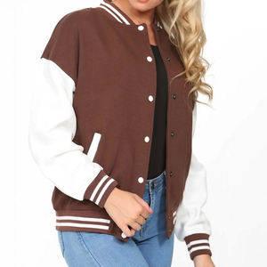 Veste universitaire pour femmes, manteau bombardier Letterman personnalisé, veste de baseball à la mode en gros, vêtements d'extérieur pour équipes, clubs et marques - Product Image 2