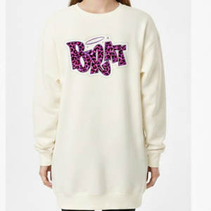 Vestido Holgado de Manga Larga para Mujer, Ajuste Regular, Suave y Cálido, de Felpa, Informal, para Uso Diario, Estilo Urbano, Invierno, Color Sólido, 100% - Product Image 1