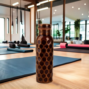 Copper <b>Water</b> <b>Bottle</b> | Stylish Design for Daily Hydration | Health Benefits | Perfect for Home, Office & Gifting - Product Image 1