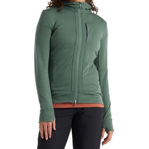 Sudadera con Capucha de Felpa Lisa con Cierre de Cremallera para Mujer PIHA SPORTS 2026, 100% Algodón, Mangas Largas, Bolsillo Delantero, Suave y Elástica, Tallas Grandes - Product Image 5