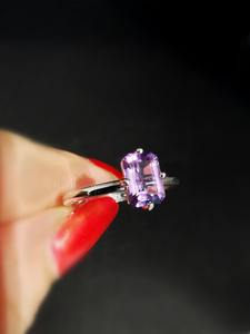 Handmade 925 Starling Silver <b>Ring</b> with <b>Indian</b> Natural Amethyst Stone Fine Jewelry for Weddings and Engagements Wholesale Lot - Product Image 5