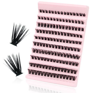 Extensions de cils individuelles Asiteo, 500 pièces, bouquets naturels effilés, fibres synthétiques plates fabriquées à la machine pour usage DIY - Product Image 1