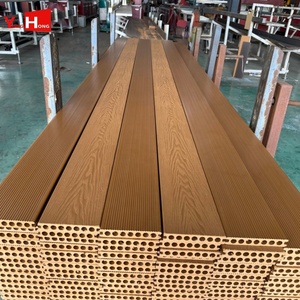 Planche de terrasse en composite solide WPC à grain de bois 3D en relief profond pour extérieur - Product Image 6