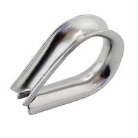 Accessoire de puissance de manchon de protection de câble métallique d'anneau de coeur de poulet d'acier inoxydable