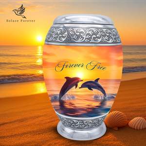 Dolphin <b>Urn</b> <b>for</b> <b>Ashes</b> <b>for</b> Women Handcrafted Cremation <b>Urn</b> Elegant and Durable Adult Funeral <b>Small</b> <b>Urns</b> <b>for</b> <b>Human</b> <b>Ashes</b> - Product Image 2