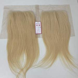 HD Lace Closure 6x6 color 613 mejores ventas cutícula alineada doble dibujado extensiones de cabello humano - Product Image 5