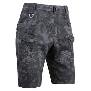 Short délavé à l'acide vierge personnalisé Vintage noir pour hommes Short délavé à l'acide à impression courte en coton cargo - Product Image 2