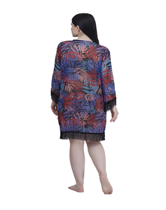 ชุดว่ายน้ำบิกินีแขนยาวมีพู่สำหรับใส่2025พิมพ์ลายออกแบบได้ตามต้องการชุดคลุมชุดกิโมโนสำหรับว่ายน้ำแบบชิ้นเดียว - Product Image 5