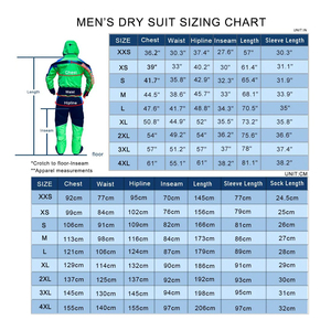 Listo para enviar CHARR INDUSTRIES Traje seco impermeable de 3 capas de poliéster a cuadros con cremallera frontal para hombres Buceo Pesca - Product Image 4