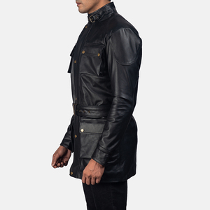 Chaqueta de Hombre para Invierno, Piel de Oveja, Alta Calidad, Estilo Urbano, Cuello Alto, Impermeable, Ecológica, Logotipo Personalizado, Precios al por Mayor - Product Image 3