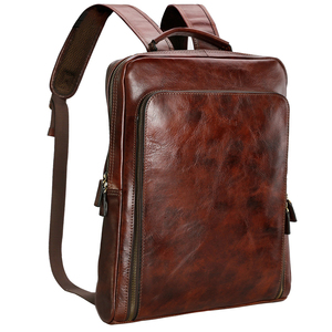 OEM Custom Service Genuine <b>Leather</b> <b>Laptop</b> <b>Backpack</b> High Quality Lightweight Casual Business Travelling Eco Friendly Large - Product Image 1