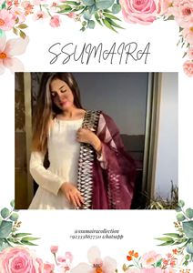 Ssumaira Bộ Sưu Tập Chất Lượng Cao Cấp Pakistan Đảng Mặc Cô Gái Bông Maxi Gown Choàng Với Tùy Chỉnh Thiết Kế Trong In Vải - Product Image 5