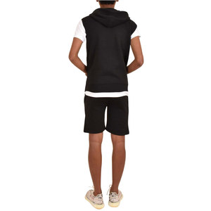 High Quality 100% Cotton <b>Blank</b> Custom Hoodiie Set Heavy <b>Weight</b> Hoodie and Shorts Set Men - Product Image 4