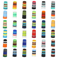 Vente en gros d'usine, ferrules de golf en plastique jaune de haute qualité, multi-anneaux, personnalisées, colorées, 0370 0355, accessoires de club de golf en bois et en fer