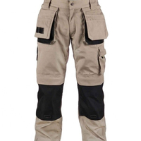 Vêtements de travail pour hommes, taille plus, pantalon cargo en coton biologique respirant et éco-responsable, taille élastique, randonnée en plein air, streetwear décontracté