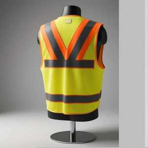 Gilets de sécurité pour hommes garde de sécurité veste uniforme d'hiver gilet haute visibilité logo gilet travail Construction vêtements - Product Image 4