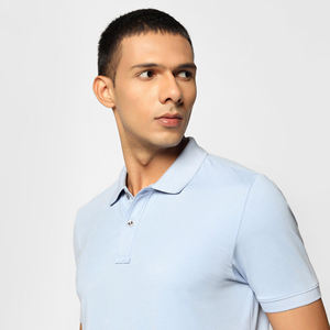 2025 <b>Men's</b> <b>Cool</b> Solid Color Jersey for Polo <b>T</b>-<b>Shirt</b> 100% Cotton Formal & Casual Stand Collar Short Sleeve Slim Fit - Product Image 5