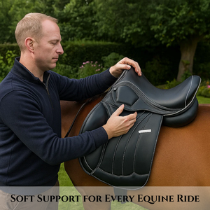 Selle de cheval western en cuir souple de qualité supérieure, très demandée | Magnifique selle de style anglais, couleur noire, nouveau design pour l'entraînement à l'équitation - Product Image 4