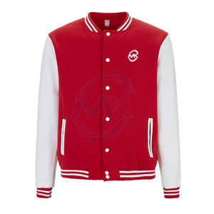 2025 Winter Stand Collar Men's Long Sleeve Letterman Jacket OEM Service Wholesale Custom Latest Designs Plain Blank <b>Windproof</b> - Product Image 1