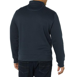 เสื้อสเวตเตอร์ฟิตเนสสำหรับผู้ชายเสื้อครอปแบบรูดซิปครึ่งสีล้วนสำหรับผู้ชายเสื้อสเวตเชิ้ตออกกำลังกายในฤดูใบไม้ผลิโลโก้ที่กำหนดเอง - Product Image 6