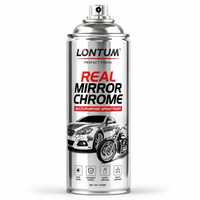 Peinture en spray chromée effet miroir 400ml, multi-usages, pour automobile et moto, finition à séchage rapide