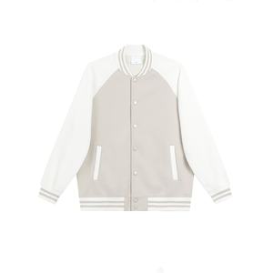 Veste d'université populaire pour hommes, ample et décontractée, design à blocs de couleurs, manteau zippé pour hommes, veste de baseball universitaire pour hommes - Product Image 6