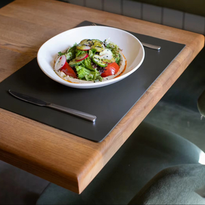 Elegant Brown Genuine Leather <b>Place</b> <b>Mat</b> for Restaurant Dining <b>Table</b> Waterproof Heat Resistant Smell Proof Heavy Duty Comfortable - Product Image 1