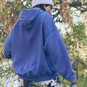 Sudadera con capucha de gran tamaño a la moda para mujer, Sudadera con capucha de peso pesado personalizada con su propio logotipo, ropa deportiva larga y suave - Product Image 3