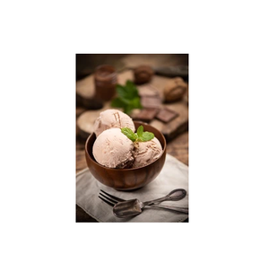 Look vintage Bol à dessert en bois pour crème glacée Pudding Fruit Snack Bol à crème glacée Look tendance de la plus haute qualité - Product Image 1