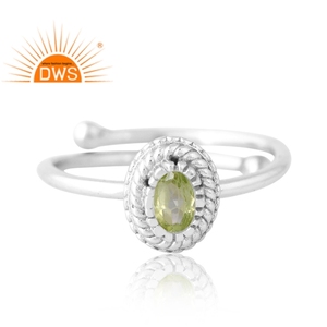 Unique Design 925 Silver Natural <b>Peridot</b> Gemstone <b>Ring</b> Custom Jewelry For Women Gift For Her - Product Image 3