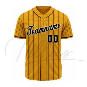 Maillots de baseball à la mode, design unique, sublimation, logo d'équipe, nom, numéro, coupe courte, séchage rapide, respirant, pour hommes - Product Image 3