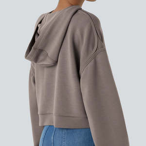 Novedad, Sudaderas Extra Grandes para Mujer, Hombros Caídos, Peso Pesado, 100% Algodón, Manga Larga, Estampado de Letras, Sudaderas para Mujer - Product Image 5