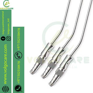 Volgo Care Intl de qualité supérieure. VC-FST-2513 Frazier Tube d'aspiration en acier inoxydable Instrument chirurgical Source d'alimentation manuelle ENT - Product Image 4